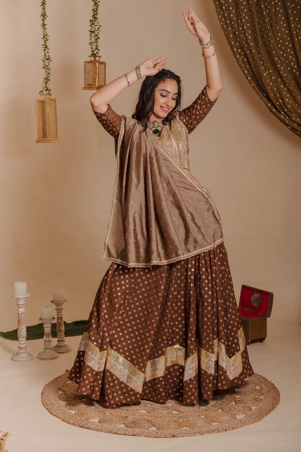 Jhanak — Mirror & Thread chaniya choli for Navratri